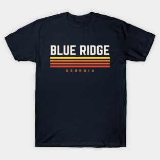 Blue Ridge Georgia Retro Vintage Stripes T-Shirt